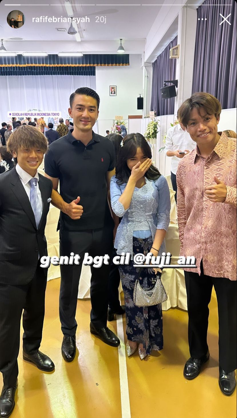 potret fuji di pernikahan pratama arhan © instagram