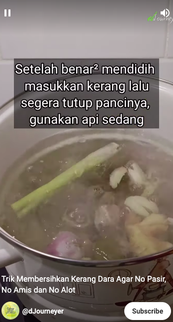 Trik membersihkan kerang dara agar bebas dari pasir dan antiamis cuma pakai 1 bahan dapur