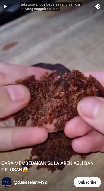 Cuma dari tampilan maupun aromanya, ini cara mudah membedakan gula aren asli dan palsu