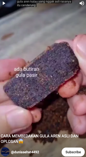 Cuma dari tampilan maupun aromanya, ini cara mudah membedakan gula aren asli dan palsu