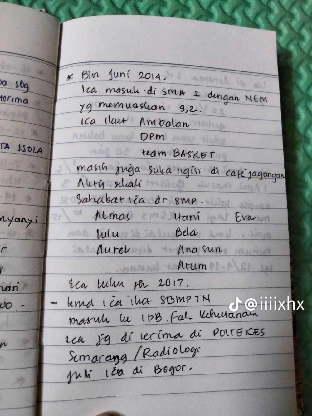 Ibu catat semua pencapaian anak © TikTok