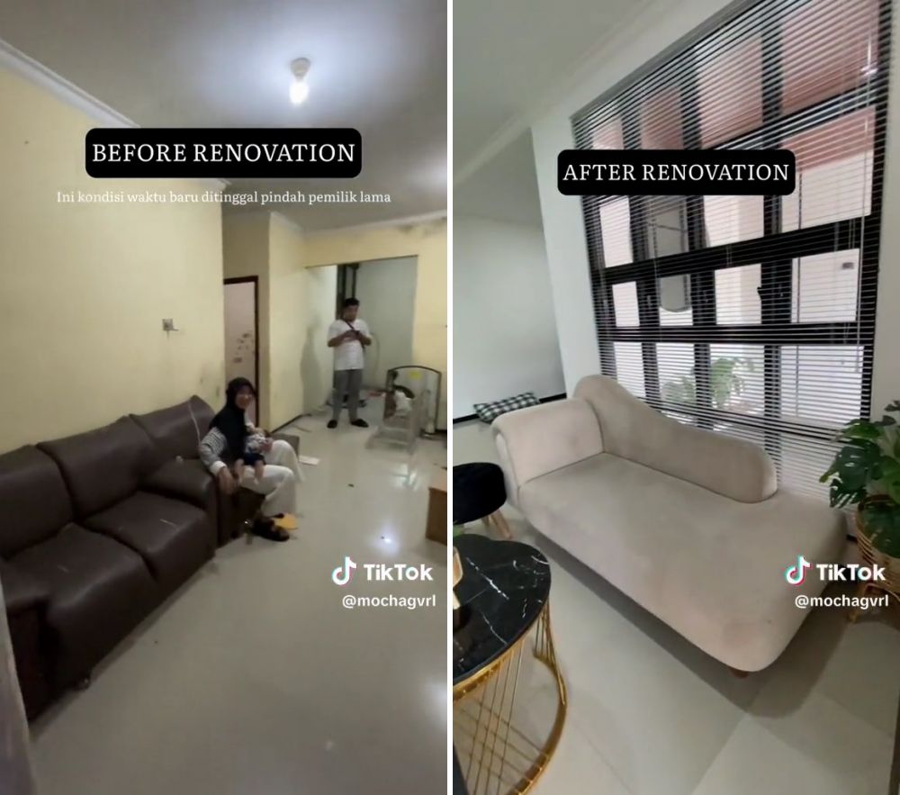 renovasi rumah tua jadi kekinian © TikTok