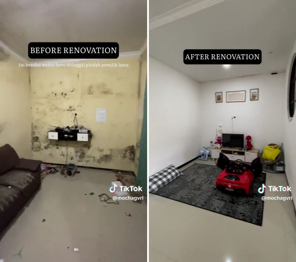 renovasi rumah tua jadi kekinian © TikTok