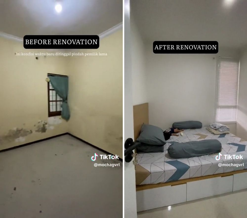 renovasi rumah tua jadi kekinian © TikTok