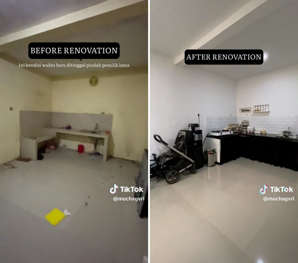 renovasi rumah tua jadi kekinian © TikTok