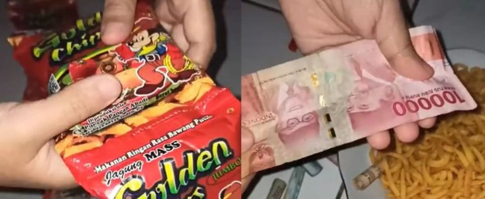 Potret kocak hadiah dalam bungkus jajanan Berbagai sumber Potret kocak hadiah dalam bungkus jajanan Berbagai sumber