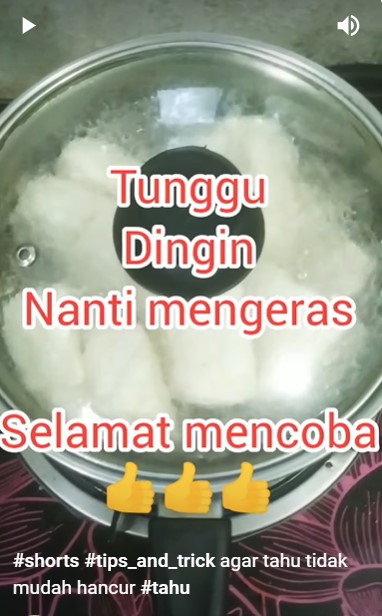Bukan dikukus, ini trik agar tahu putih tidak mudah hancur dan tetap padat saat dimasak
