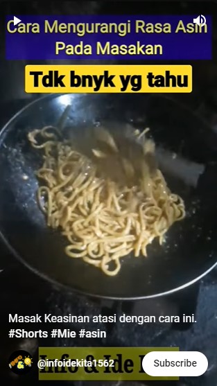 Bukan ditambah air, gula, atau kentang, ini trik mengatasi masakan keasinan pakai 1 jenis minyak