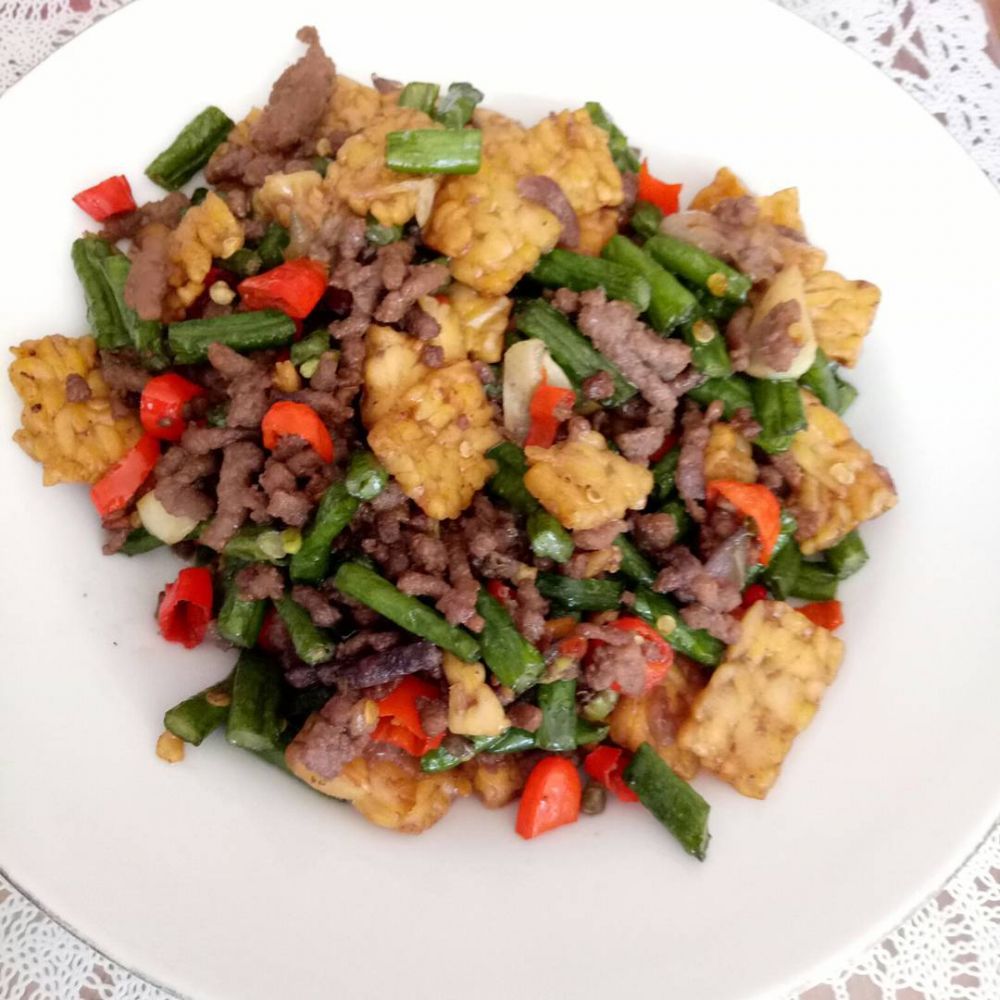 15 Resep kacang panjang daging sapi, enak, spesial, tinggi nutrisi, dan gampang dibuat