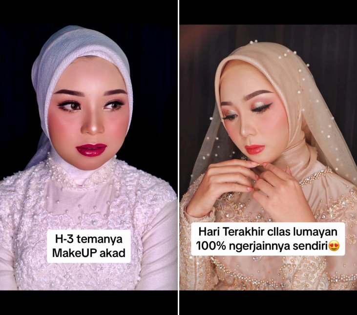 belajar jadi MUA © TikTok
