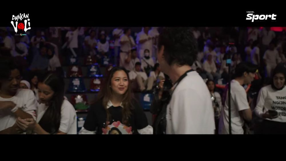 sherina dan baskara mahendra bahkan voli © 2023 brilio.net