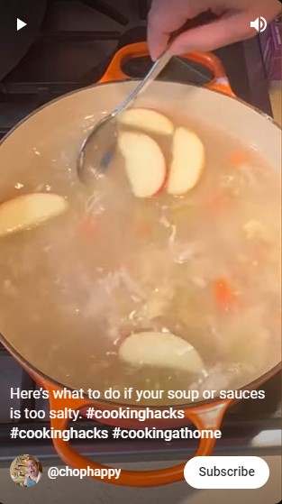 Bukan pakai kentang atau gula, ini trik atasi masakan keasinan menggunakan 1 jenis buah