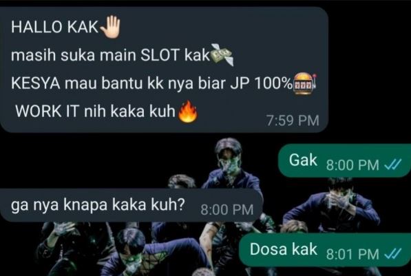 Chat lucu modus penipuan Berbagai sumber