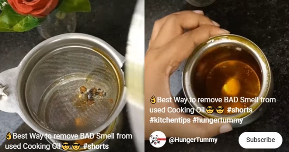 Bukan pakai jahe, ini trik usir bau di minyak goreng bekas cuma memanfaatkan 1 bahan dapur