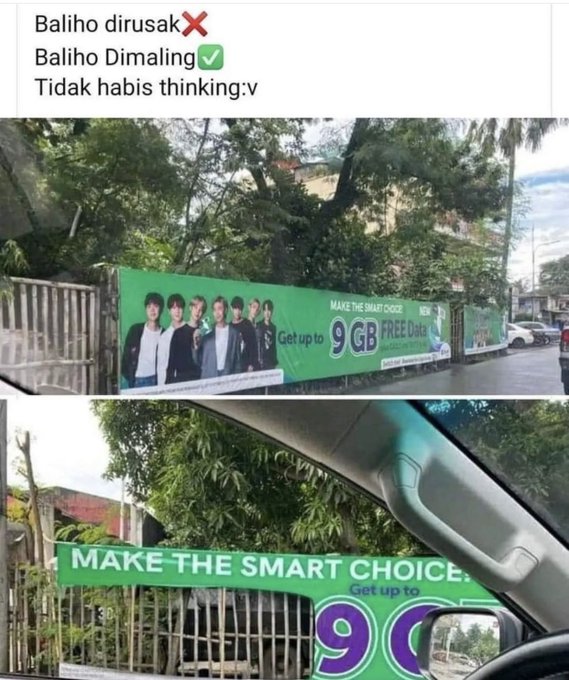 Potret kocak kejadian tak terduga pada spanduk Berbagai sumber