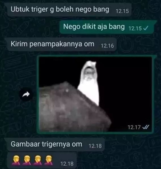 chat lucu saat transaksi online Berbagai sumber