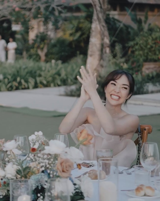 resepsi Gritte Agatha di Bali © 2023 brilio.net