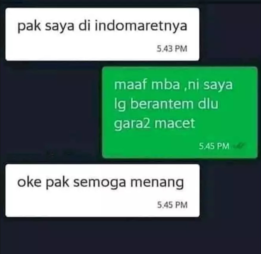 Chat driver ojol minta dimengerti  Berbagai sumber