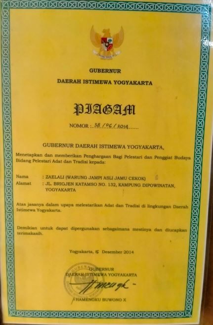 Warung jamu Jampi Asli © 2023 brilio.net