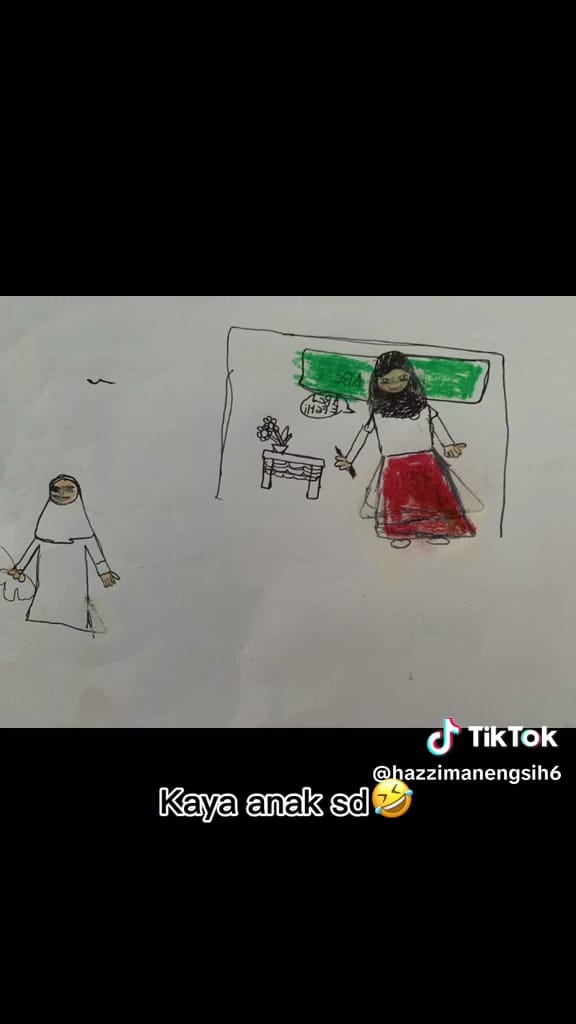 Murid disuruh gambar gurunya Berbagai sumber