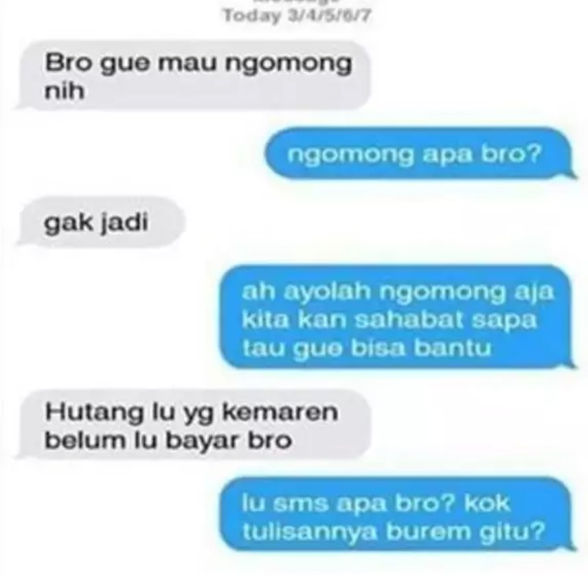 Cara ngeles saat ditagih Berbagai sumber