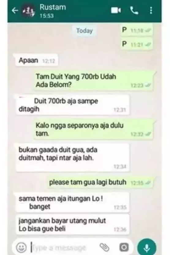 Cara ngeles saat ditagih Berbagai sumber