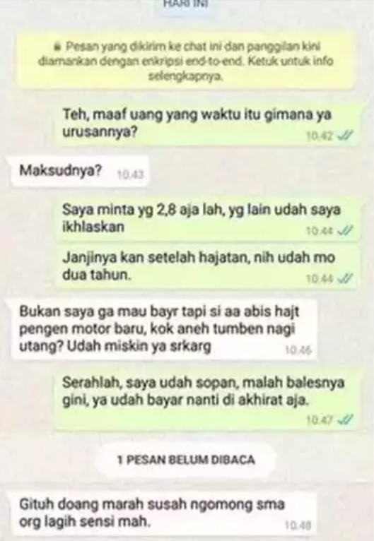 Cara ngeles saat ditagih Berbagai sumber