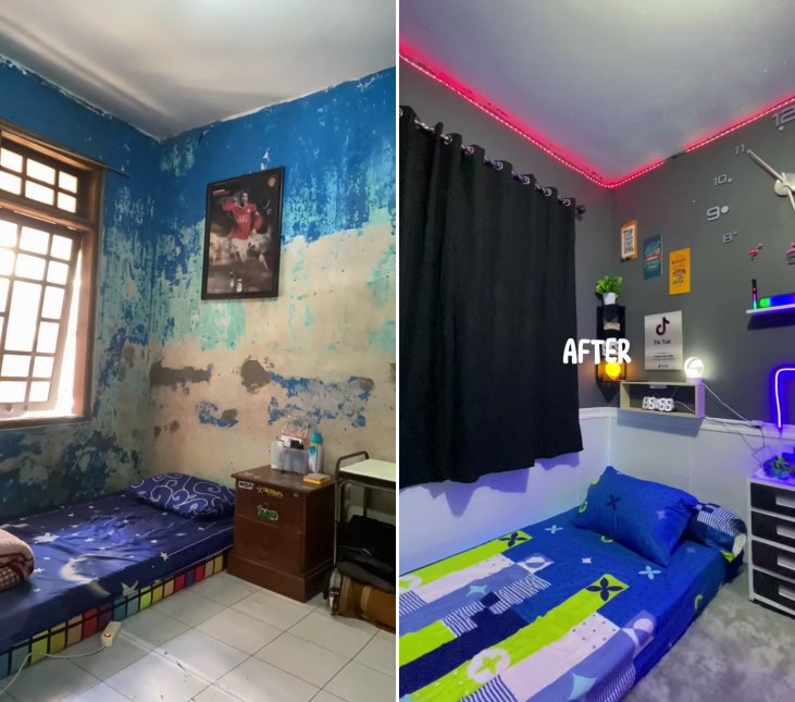 makeover kamar sempit estetik © TikTok