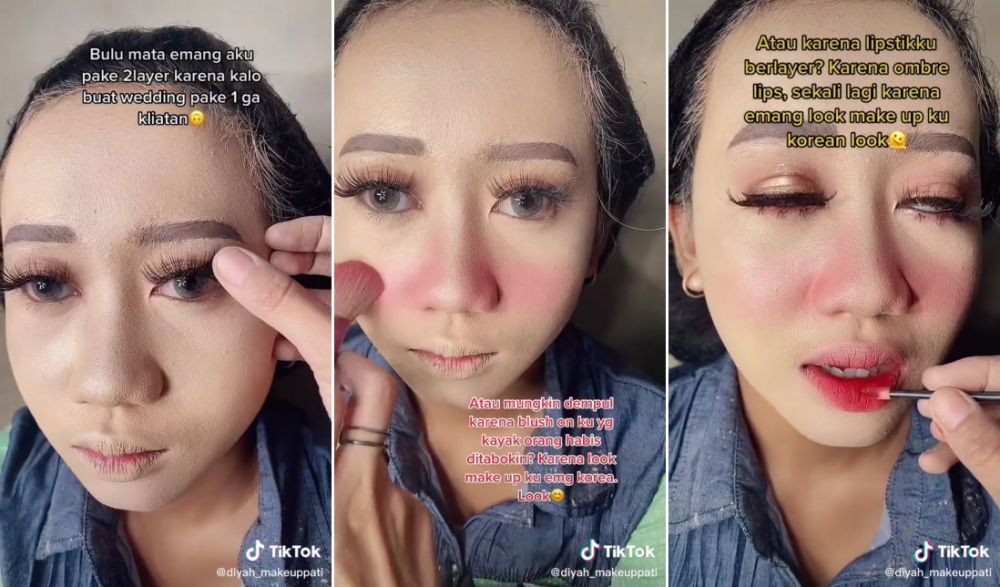 makeup setebal kamus © TikTok