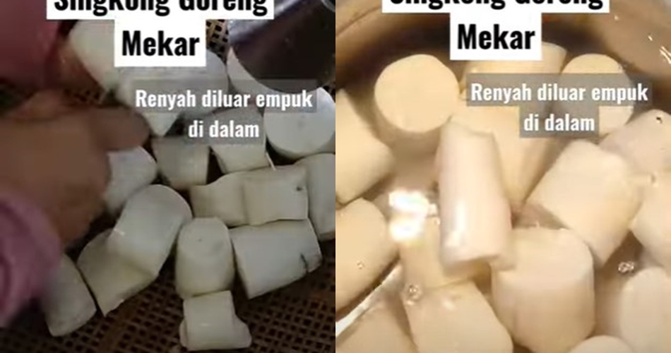 Tanpa digoreng dua kali, ini trik bikin singkong goreng agar mekar, empuk, dan renyah