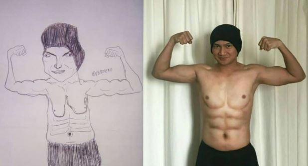 Potret kocak sketsa lukisan artis Indonesia Berbagai sumber