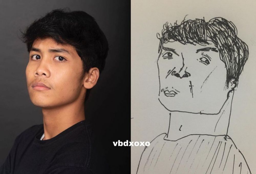 Potret kocak sketsa lukisan artis Indonesia Berbagai sumber