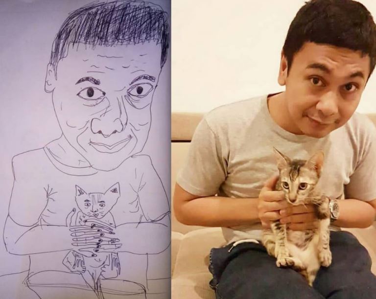 Potret kocak sketsa lukisan artis Indonesia Berbagai sumber