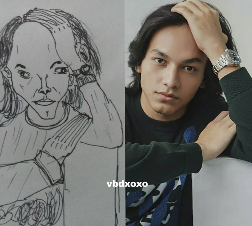 11 Potret kocak sketsa lukisan artis Indonesia ini jauh banget dari aslinya, bikin geleng kepala