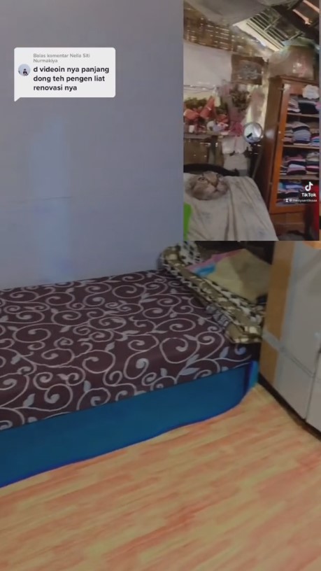 renovasi kamar pakai triplek dan seng © 2023 brilio.net