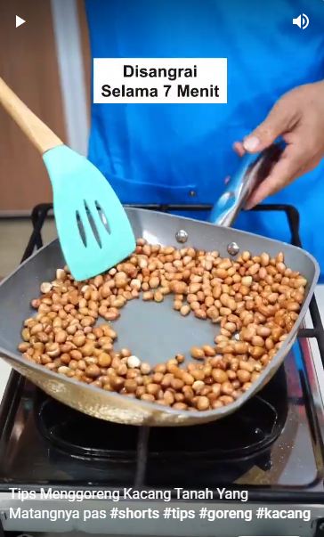 Trik menggoreng kacang tanah supaya matangnya pas, tidak gosong dan tetap irit minyak