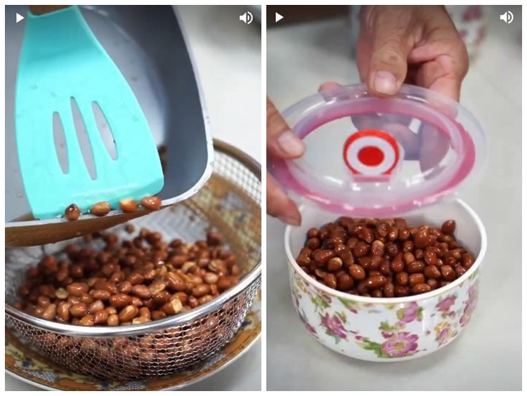 Trik menggoreng kacang tanah supaya matangnya pas, tidak gosong dan tetap irit minyak
