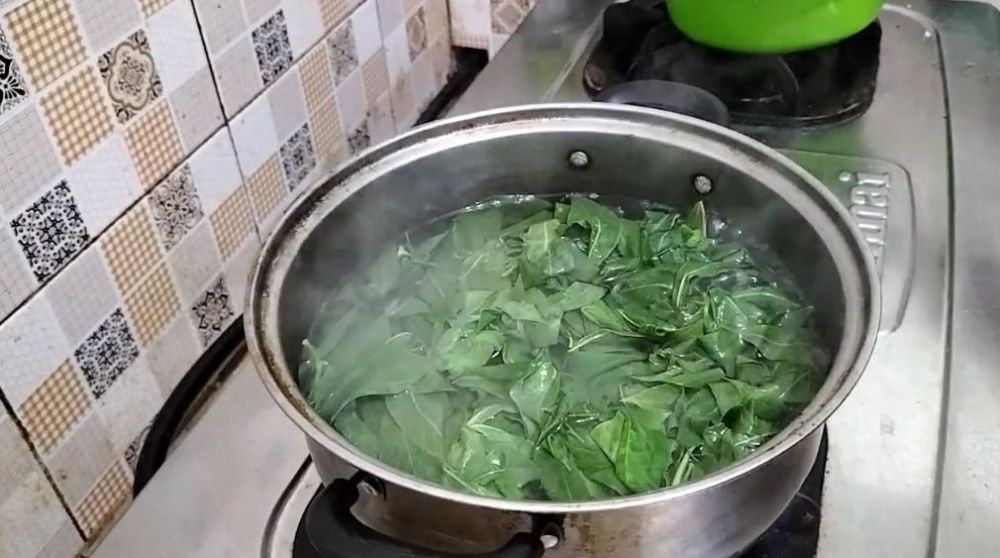 Cukup 3 menit, begini trik merebus daun singkong agar empuk dan warnanya hijau meski tanpa baking soda