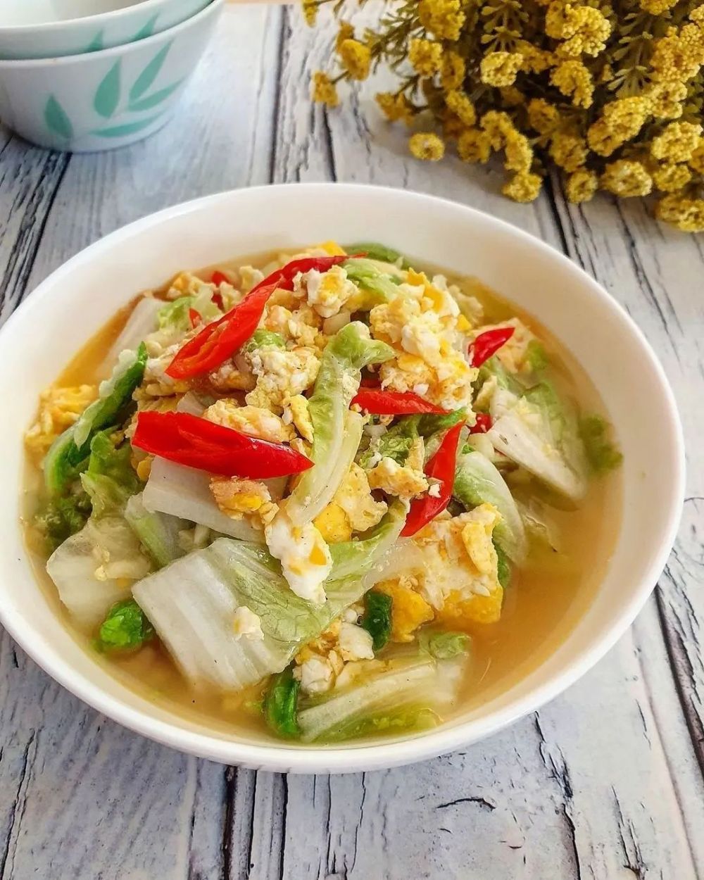 13 Resep tumis sawi putih dan telur, sederhana, gurih, dan bikin nambah nasi