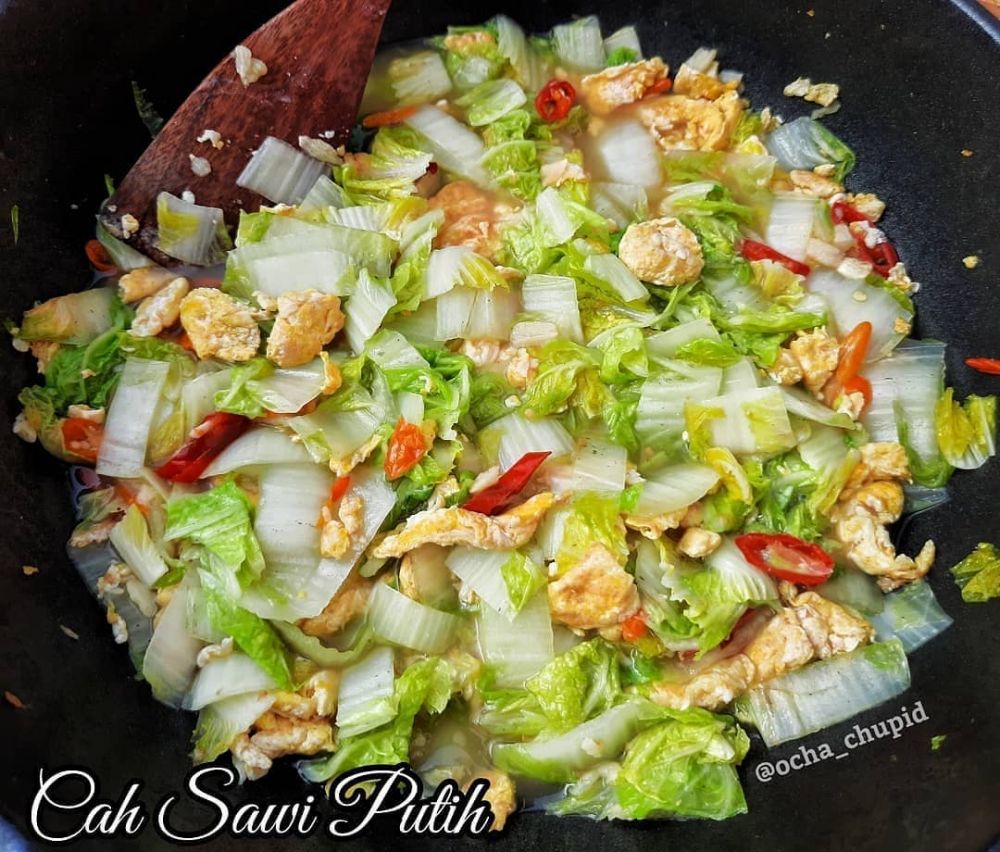 13 Resep tumis sawi putih dan telur, sederhana, gurih, dan bikin nambah nasi