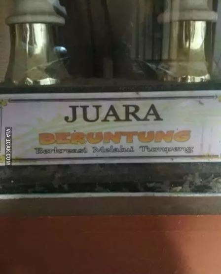 Potret kocak juara lomba Berbagai sumber