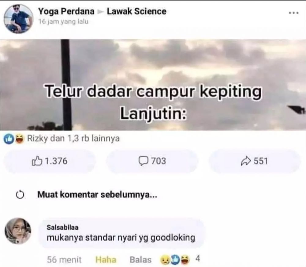 Status berakhir dikomen nyelekit Berbagai sumber