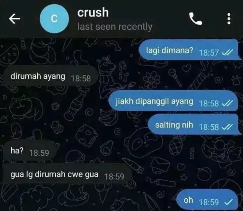 Chat sama gebetan ending nggak ketebak Berbagai sumber