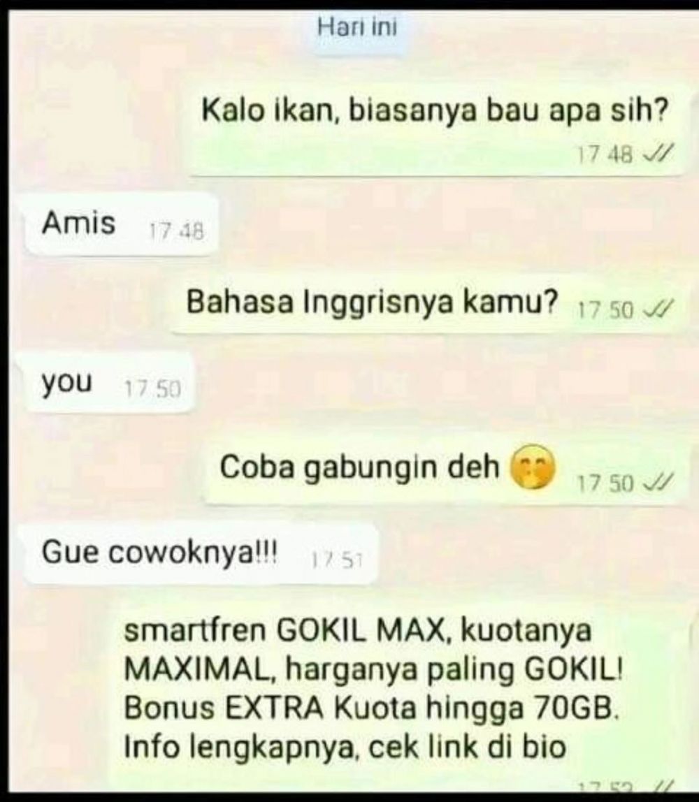 Chat sama gebetan ending nggak ketebak Berbagai sumber
