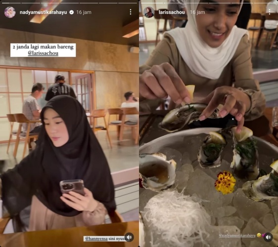 kedekatan Nadya Mustika dengan Larissa Chou © Instagram
