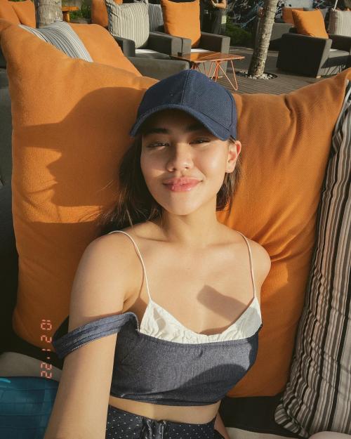 gaya Aaliyah Massaid mirip sang ibu © Instagram