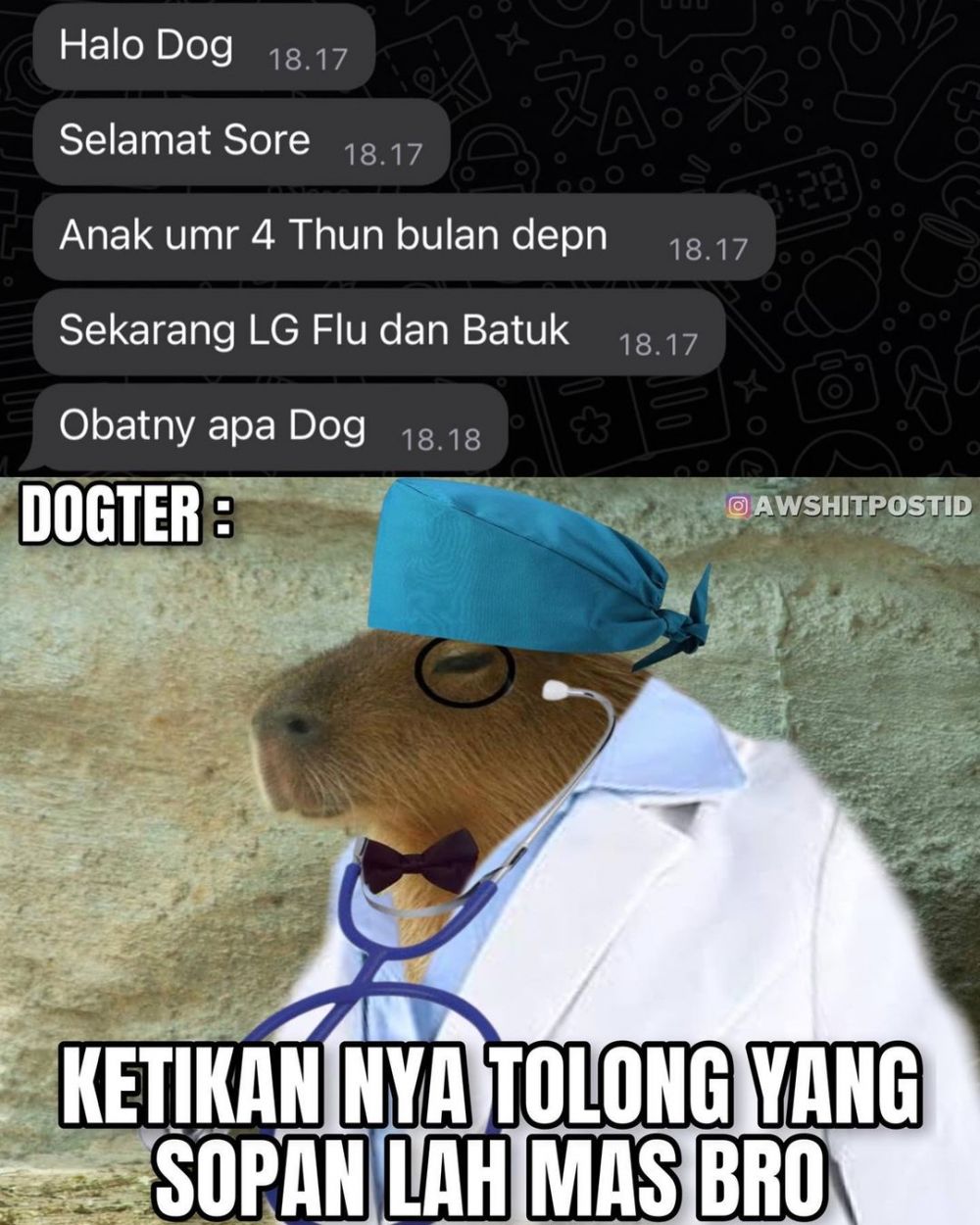 Chat typo bikin pengin marah tapi sungkan Berbagai sumber