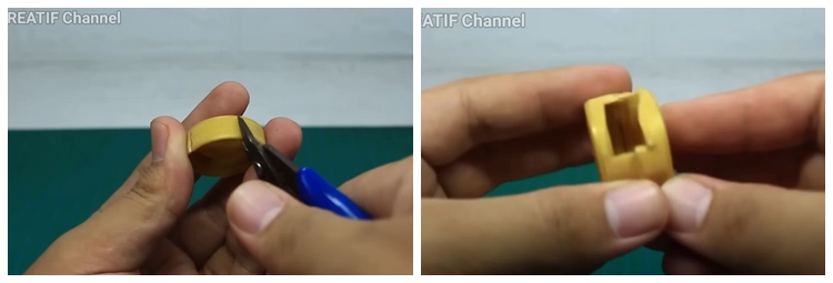 Aksi pria tunjukkan fungsi lain tutup botol plastik bekas ini kreatif abis, bikin nggak habis pikir