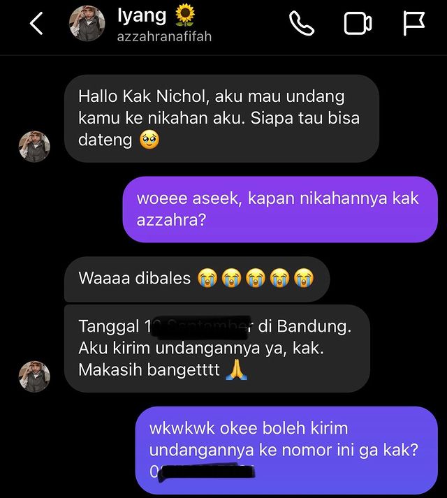 Jefri Nichol terima undangan nikah © Instagram