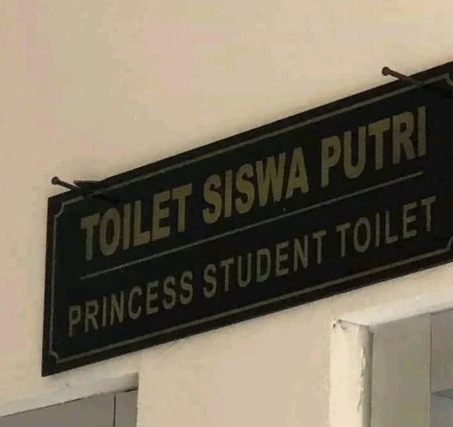 Potret kocak salah tulis bahasa Inggris di plang sekolah Berbagai sumber